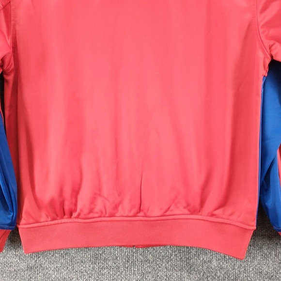 NHL Boys Montreal Canadiens Full Zip Jacket Medium Red Blue Raglan Embroidered - Picture 10 of 14